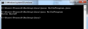 run your 1st java program